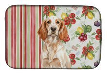 Load image into Gallery viewer, Orange Belton English Setter Vegetables Dish Drying Mat
