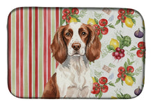 Load image into Gallery viewer, Liver and White English Springer Spaniel Vegetables Dish Drying Mat