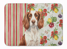 Load image into Gallery viewer, Liver and White English Springer Spaniel Vegetables Memory Foam Kitchen Mat