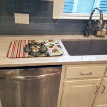 Load image into Gallery viewer, Black and Tan English Toy Spaniel Vegetables Dish Drying Mat