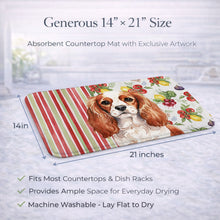 Load image into Gallery viewer, Blenheim English Toy Spaniel Vegetables Dish Drying Mat