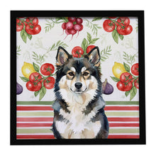 Load image into Gallery viewer, Finnish Lapphund Vegetables Framed Metal Print