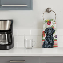 Load image into Gallery viewer, Black Flat-Coated Retriever Vegetables Kitchen Towel