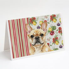 Load image into Gallery viewer, Fawn French Bulldog Vegetables Greeting Cards Pack of 8