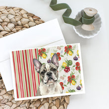 Load image into Gallery viewer, Pied French Bulldog Vegetables Greeting Cards Pack of 8