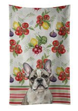 Load image into Gallery viewer, Pied French Bulldog Vegetables Kitchen Towel
