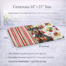 Load image into Gallery viewer, German Pinscher Vegetables Dish Drying Mat