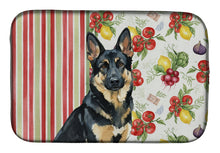 Load image into Gallery viewer, Black and Tan German Shepherd Vegetables Dish Drying Mat