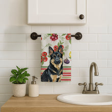 Load image into Gallery viewer, Black and Tan German Shepherd Vegetables Kitchen Towel