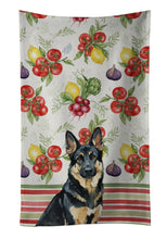 Load image into Gallery viewer, Black and Tan German Shepherd Vegetables Kitchen Towel