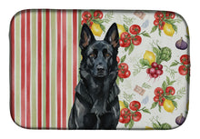 Load image into Gallery viewer, Black German Shepherd Vegetables Dish Drying Mat