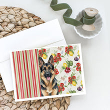 Load image into Gallery viewer, German Shepherd Vegetables Greeting Cards Pack of 8