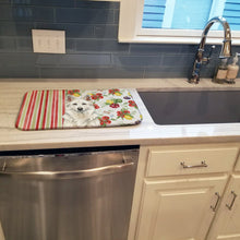 Load image into Gallery viewer, White German Shepherd Vegetables Dish Drying Mat
