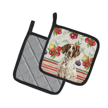 Load image into Gallery viewer, German Shorthaired Pointer Vegetables Pair of Pot Holders