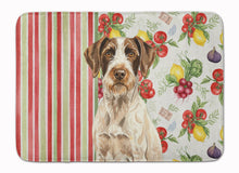 Load image into Gallery viewer, Liver and White German Wirehaired Pointer Vegetables Memory Foam Kitchen Mat