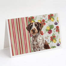 Load image into Gallery viewer, Roan German Wirehaired Pointer Vegetables Greeting Cards Pack of 8