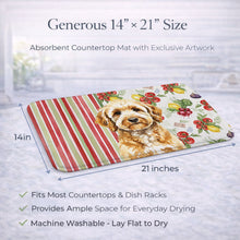 Load image into Gallery viewer, Goldendoodle Vegetables Dish Drying Mat