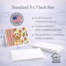 Load image into Gallery viewer, Goldendoodle Vegetables Greeting Cards Pack of 8