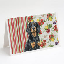 Load image into Gallery viewer, Gordon Setter Vegetables Greeting Cards Pack of 8