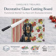 Load image into Gallery viewer, Gordon Setter Vegetables Glass Cutting Board