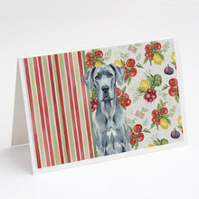 Load image into Gallery viewer, Blue Great Dane Vegetables Greeting Cards Pack of 8