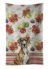 Load image into Gallery viewer, Brindle Great Dane Vegetables Kitchen Towel