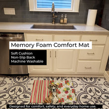 Load image into Gallery viewer, Brindle Great Dane Vegetables Memory Foam Kitchen Mat