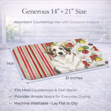 Load image into Gallery viewer, Badger Great Pyrenees Vegetables Dish Drying Mat