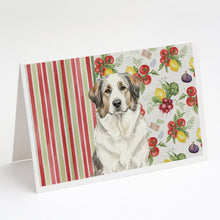 Load image into Gallery viewer, Badger Great Pyrenees Vegetables Greeting Cards Pack of 8