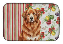 Load image into Gallery viewer, Reddish Brown Great Pyrenees Vegetables Dish Drying Mat