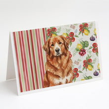 Load image into Gallery viewer, Reddish Brown Great Pyrenees Vegetables Greeting Cards Pack of 8