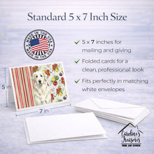 Load image into Gallery viewer, White Great Pyrenees Vegetables Greeting Cards Pack of 8