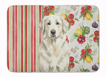 Load image into Gallery viewer, White Great Pyrenees Vegetables Memory Foam Kitchen Mat