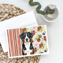 Load image into Gallery viewer, Greater Swiss Mountain Dog Vegetables Greeting Cards Pack of 8