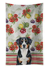 Load image into Gallery viewer, Greater Swiss Mountain Dog Vegetables Kitchen Towel