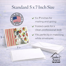 Load image into Gallery viewer, Black and White Greyhound Vegetables Greeting Cards Pack of 8