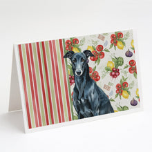 Load image into Gallery viewer, Black Greyhound Vegetables Greeting Cards Pack of 8