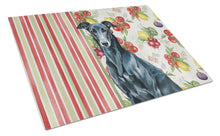 Load image into Gallery viewer, Black Greyhound Vegetables Glass Cutting Board