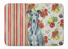 Load image into Gallery viewer, Blue Brindle Greyhound Vegetables Memory Foam Kitchen Mat