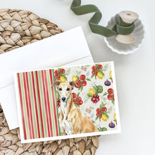Load image into Gallery viewer, Fawn Greyhound Vegetables Greeting Cards Pack of 8
