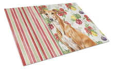 Load image into Gallery viewer, Red Greyhound Vegetables Glass Cutting Board