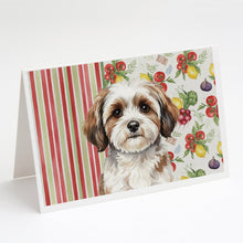 Load image into Gallery viewer, Parti-color Havanese Vegetables Greeting Cards Pack of 8