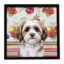 Load image into Gallery viewer, Parti-color Havanese Vegetables Framed Metal Print