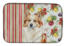 Load image into Gallery viewer, Tan Icelandic Sheepdog Vegetables Dish Drying Mat