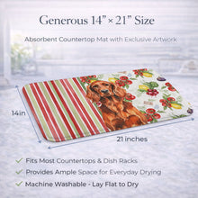 Load image into Gallery viewer, Irish Setter Vegetables Dish Drying Mat