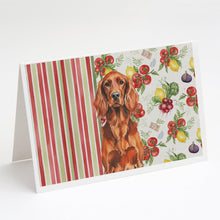 Load image into Gallery viewer, Irish Setter Vegetables Greeting Cards Pack of 8