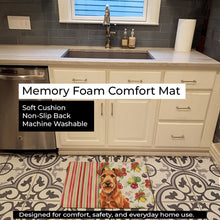 Load image into Gallery viewer, Irish Terrier Vegetables Memory Foam Kitchen Mat