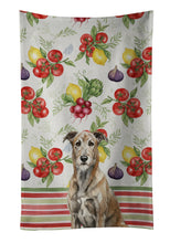 Load image into Gallery viewer, Brindle Irish Wolfhound Vegetables Kitchen Towel