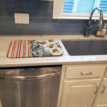 Load image into Gallery viewer, Gray Irish Wolfhound Vegetables Dish Drying Mat