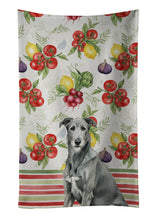 Load image into Gallery viewer, Gray Irish Wolfhound Vegetables Kitchen Towel